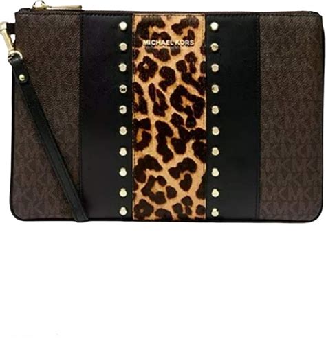 michael kors lg satchel genuine leather leopard|Jet Set Large Leopard.